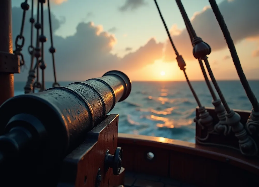Cannon on deck
